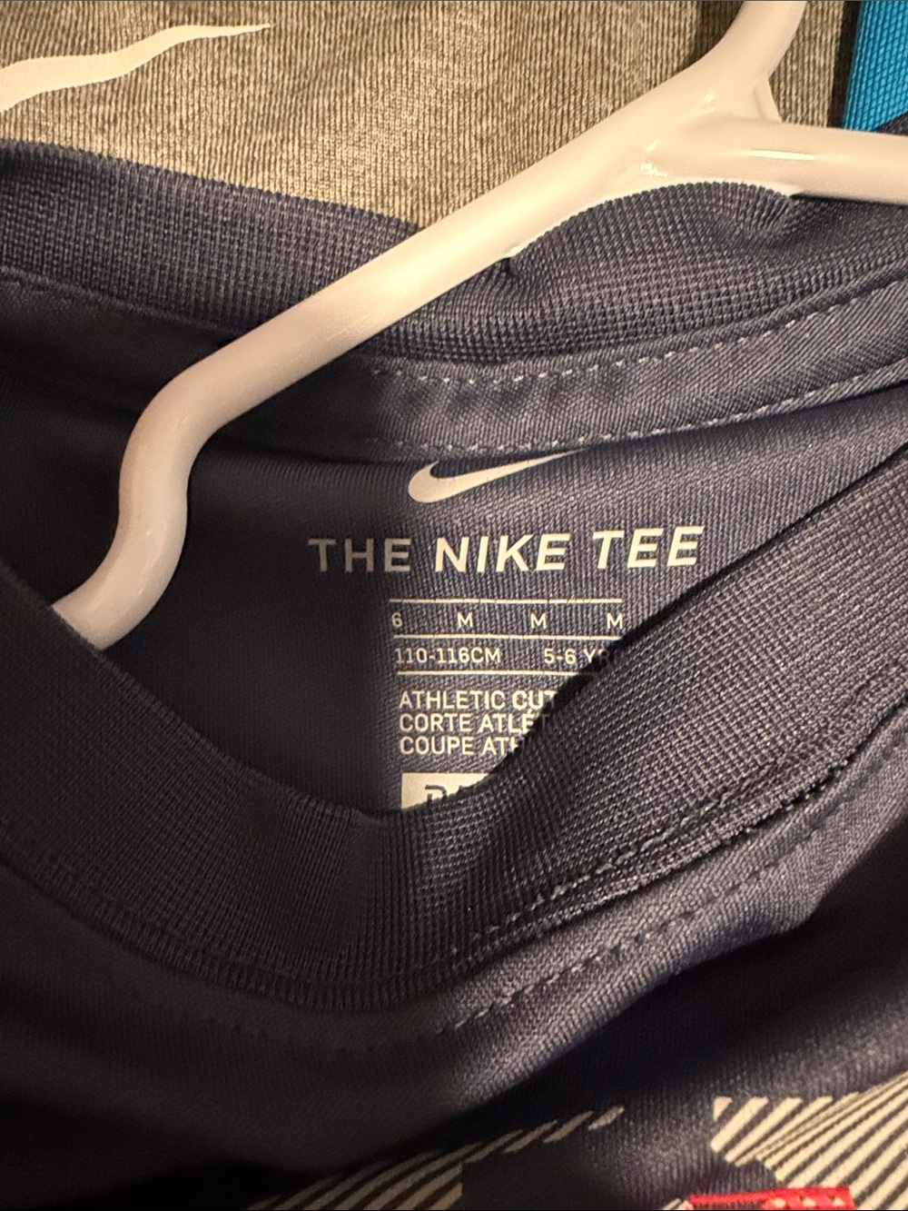 Nike Kids Short Sleeve Active Tees - Blue, Gray, Navy, Green set of 5-all size 6 - Picture 3 of 7
